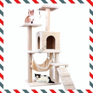 【READY STOCK)】Premium Large Cat Tree Cat Condo Bed Scratcher House Cat Tower Hammock Cat Tree / Cat Scratcher / Cat Hous