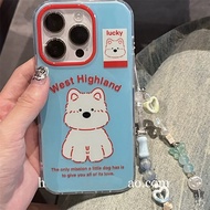 realme 11x 5g casing casing realme c15 Blue West Highland Puppy Cute X7pro Suitable for oppo realme 
