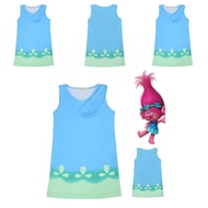 Poppy Adorable Trolls Cosplay Costume for Kids - Ideal for Birthday Celebrations