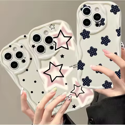 Cute Black Checkered Star Case For Huawei Honor X5CX7D X9D 400 200 Pro 90 Lite X6B X8B X7B X9B X5B X