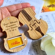 小提琴型松香盒，個人化大提琴琴弦松香盒