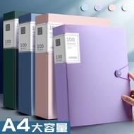 A4 Data Storage Book File Transparent Pocket Office Test Paper Pregnancy Inspection Case Storage Org