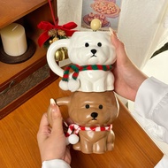 Giving Christmas Bixie Mug for Friends Creative Cute Girly Heart Ceramic Large Capacity Cup