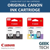 Canon PG-47 CL-57 CL-57S Ink Cartridge for E410 E460 E470 E480 (Original Canon Malaysia Set)