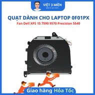 FAN Dell XPS 15 7590 9570 Precision 5540 0F01PX F01PX laptop cooling FAN original LIKENEW laptop fan