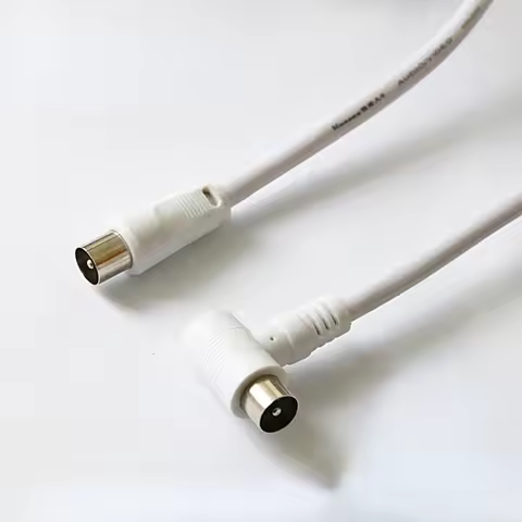 5M 3M 1.5M RF RG6 Quad Shield CL2 Coaxial Antenna Satellite Cable with TV 90 Degree Right Angel Male