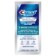 3D 1 Hour Express White Strips Dental Teeth Whitening Kit, Lasts 9 Months & Beyond, 7 Treatments, 14