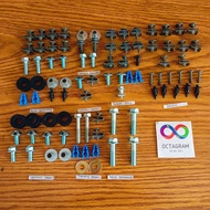 Supra GTR 150 bolts / Supra GTR 150 motorbike body bolts complete / Supra GTR 150 motorbike body bol