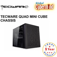 TECWARE QUAD MINI CUBE CHASSIS DESKTOP CASING BLACK (Brought to you by Global Cybermind)