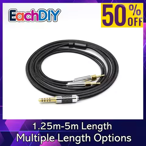 6.5mm XLR 4.4mm Nylon OFC Super Soft Headphone Earphone Cable For Sennheiser HD700 2.5mm pin Earphon