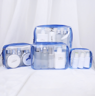 Gratis Ongkir - Tas Kosmetik Transparant / Make Up Bag Organizer / Pouch Make Up Wash Bag / Pouch