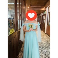 Mint Green Bridesmaid Gown