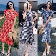 TW5935 Plaid Dress Cute And Chic