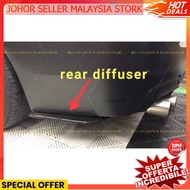 Car Universal Front Bumper Diffuser Lip Wrap Angle Splitters Black Rear Side Skirt Spoiler SAMURAI L
