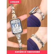 适用小米手环10PRO表带9Pro手表金属8NFC镶钻链式手表带女高级感通用红米WATCH6小众5/4夏季替换20260608