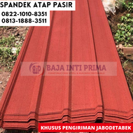 Spandex Spandek Atap Pasir Warna Merah Termurah 0.3 Hrga Per Meter ( kirim faktur)