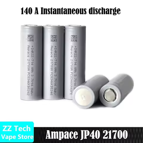 1-20pcs Original Ampace JP40 21700 Integral Tab Battery 3.7V 4000mah Rechargable Batteries 45A CDI H