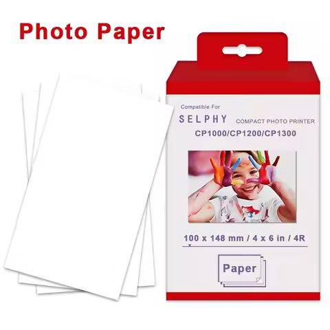 Photo Paper Compatible Canon Selphy CP1300 CP1200 CP1000 CP910 CP900 for Canon Selphy Paper 6 Inch K