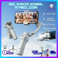 M01 3-Axis Smartphone Gimbal Stabilizer with Fill Light, Anti-Shake Phone Gimbal for Vlog Video AI F