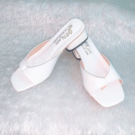 Dép nữ cao gót vuông 3cm xỏ ngón mũi vuông - G60 kèm ảnh thật