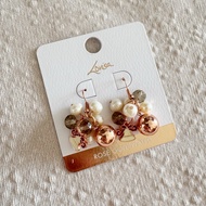 Lovisa Rosegold Plated Pearl Crystal Ball Hook Earring