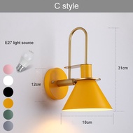 Nordic E27 LED wall lamp modern Simplicity sconces wall light indoor home kitchen bedroom bedside li
