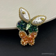 Crystal Brooch Art Retro Exquisite Accessories Pin Women's Butterfly Decoration Gift Giving CSS4