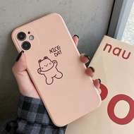 OPPO A3S, A7/A5S, A52/A72/A92, NEO 7, F5/F5 YOUTH, F7, F9, F1S, F11, F11 PRO - "nice day" bear pink 