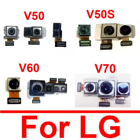 Front Rear Main Camera For LG V50 V50S V60 V70 ThinQ Back Big Camera Small Facing Camera Module Flex