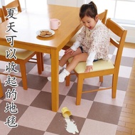 日本進口免膠自粘地墊兒童拼接廚房防污木地板樓梯榻榻米保護地毯