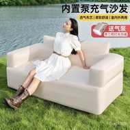 New Air Sofa Outdoor Lazy Inflatable Sofa Reclining Portable Camping Air Cushion Double Sofa