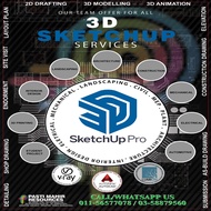 3D Sketchup + Vray/Lumion/Enscape Services