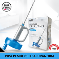 GARANSI 1 TAHUN | Pipe Cleaner 10 Meter / Drain Pembersih Saluran Pipa Mampet - pembersih saluran pipa mampet - alat pembersih saluran pipa air mampet - pipe cleaner manual 10 meter - pembersih saluran wc mampet - pipe cleaner 15 meter