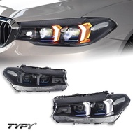 18-23 BMW 5 Series Headlight Assembly G30G38 Modified New Style Lens Headlight Fangs Daytime Running