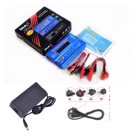 IMAX B6 Digtal LCD RC Battery Balance Charger Discharger with 15v 6A AC/DC Adaptor for RC Lipo Li-Io