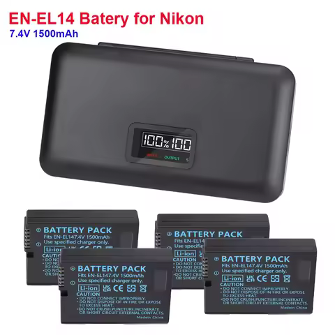 En EL14 En-EL14 Battery Pack for Nikon D3100 D3200 D3300 D3400 D3500 D5600 D5100 D5300 En-El14a Batt