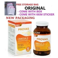 ORIGINAL-ADA KOTAKHOLOGRAM PROVAS OMEGA-3 Fish Oil - 60S FREE STORAGE BAG EXP1125