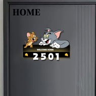 Entry House House House Number Magnetic Luminous Number Plate Household Induction Light Room Room Nu
