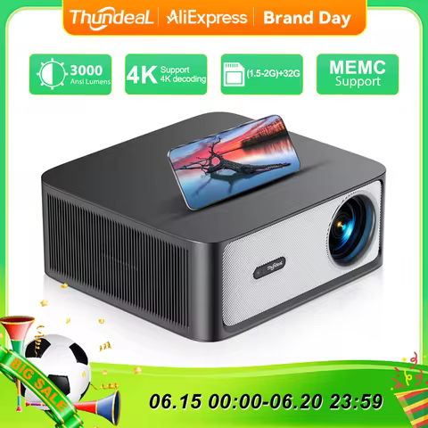 ThundeaL TD98Pro 1080P Full HD Projector 4K Android WiFi Projetor Auto Focus TD98 Pro 3D Smart Home 