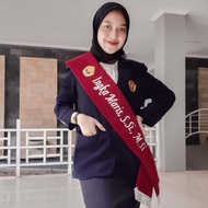 [EXCLUSIVE SASH] 2 sides : CUMLAUDE + NAME BLUDRU