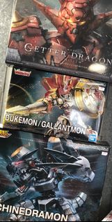 3盒 Bandai 新 Figure-rise Standard Amplified 數碼暴龍 Digimon Dukemon 紅蓮騎士獸 Digimon 暗黑黑色戰鬥 機械邪龍獸無限龍獸HG三一萬能