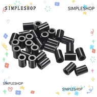 SIMPLESHOP 100Pcs Plastic Standoff, ABS 7mm/ 0.28 Inch Round Spacer Washer, Corrosion-resistant Black Round 4.2mm/ 0.17 Inch for  Printer TV