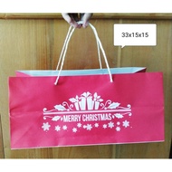 Christmas paper bag 33x15x15 retail