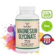 DOUBLE WOOD Magnesium glycinate capsules, Supports Muscle Recovery, Calm & Overall Wellness