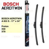 BOSCH A853S 17"+24" AEROTWIN WIPER BLADE. PROTON X50, X70. A 853 S