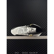 Air  12 Retro "Melo" high top replica white and blue silver AJ12  12 generation aj12 Joe 12 Gao Bang
