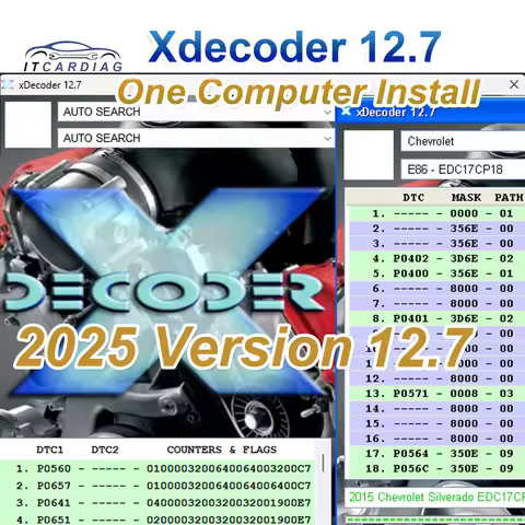 Newest Xdecoder 12.7 DTC OFF Software DTC Remover Removing Error Codes for Multi-Brand Vehicles for 
