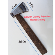 Kampak baja asli super tajam kampak /Kapak Gagang Kayu Kelapa ukuran kecil/Kampak Cacah Daging/kampa