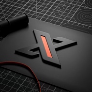 [ZEEKR 001/007/X/009/7X โลโก้รถสีดําสําหรับการดัดแปลงโลหะภายนอก