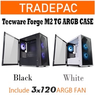 Tecware Forge M2 TG ARGB m-ATX Case Black/White